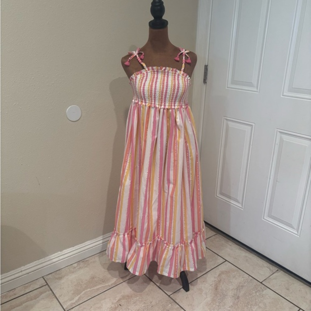 Colorful Striped Maxi Dress